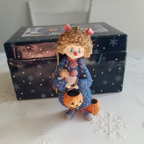 Lang and  Wise 1998 Ornaments Ceramic Sherri Buck Baldwin  Clowning Around - Picture 6 of 11